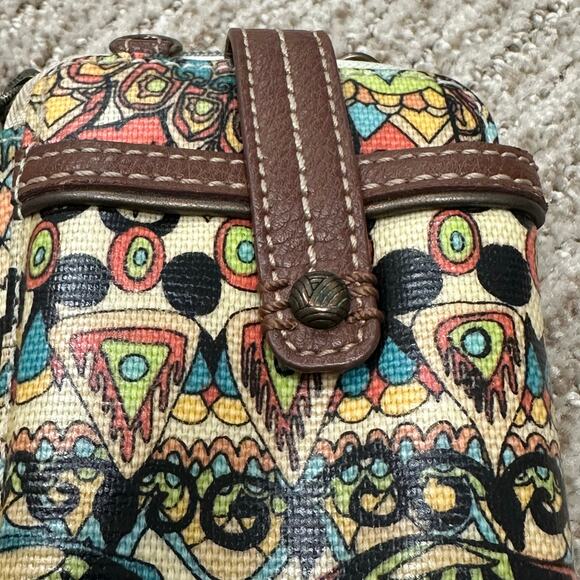 Sak Sakroots Wallet Smartphone Wristlet Bag Multicolor Pattern - Picture 2 of 14